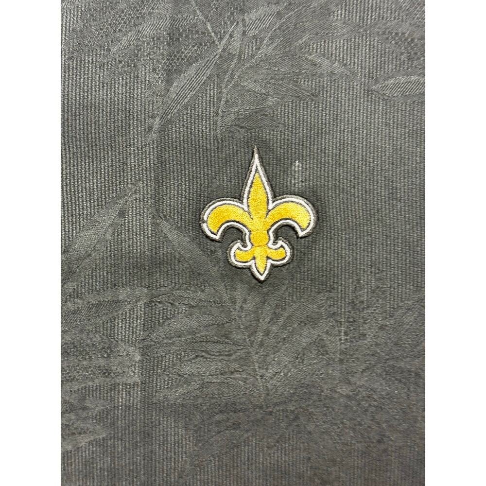 Tommy Bahama Men's New Orleans "Saints" Silk Button Up Shirt - Size M - Picture 2 of 5